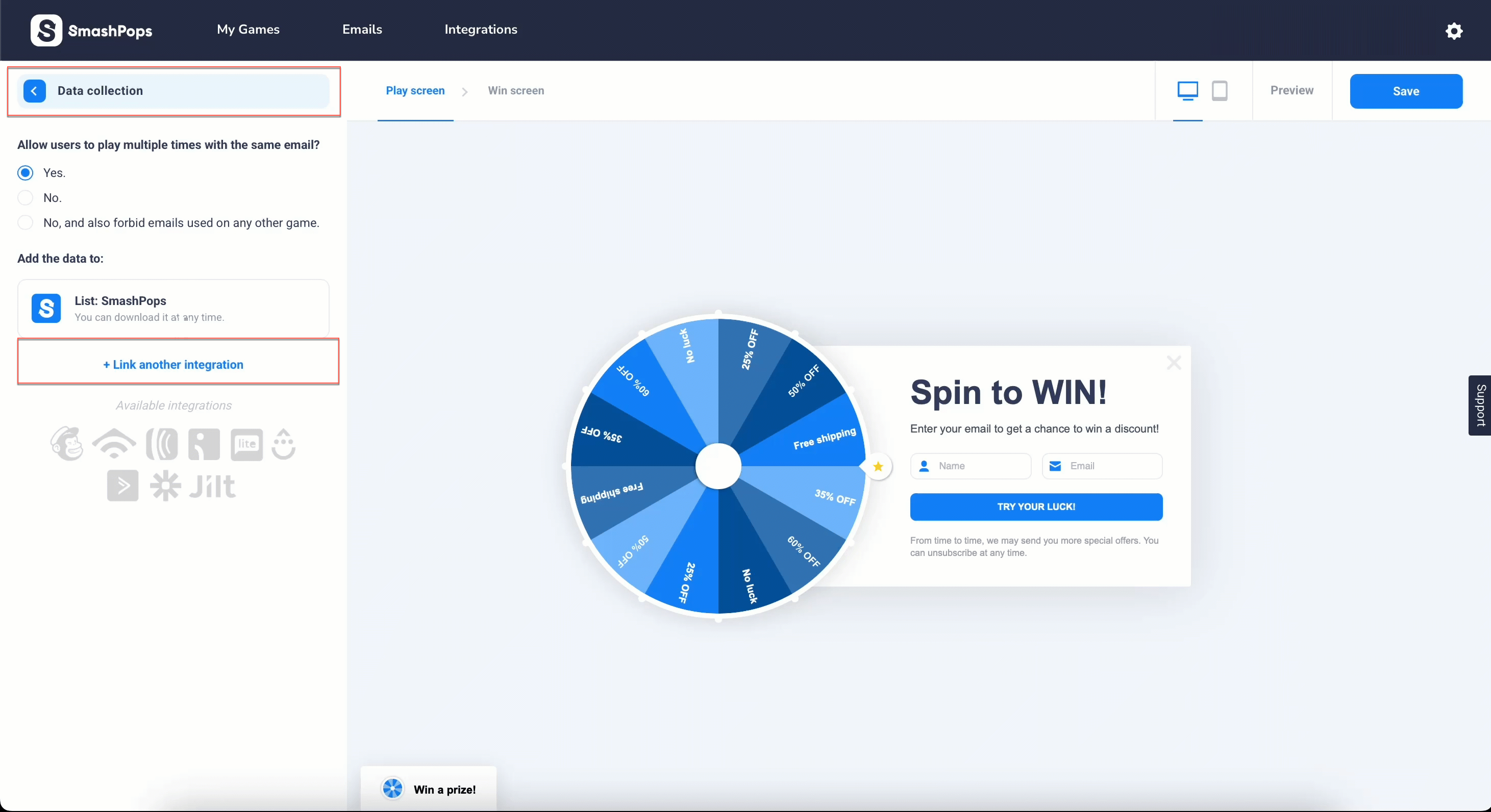 Link Another Integration