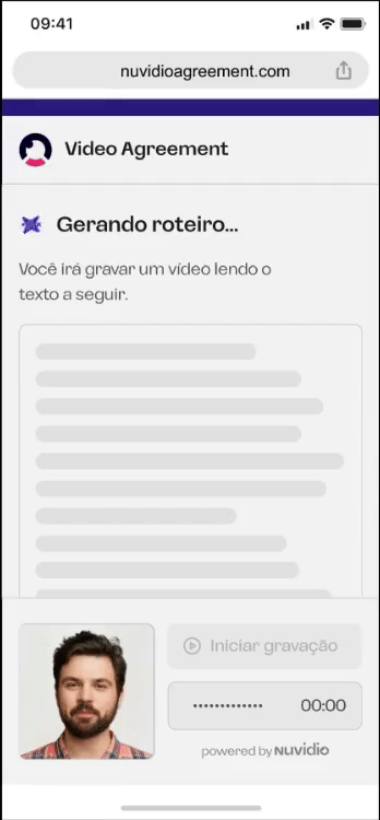Experiência "self-declaration" (Vídeo Declaração)