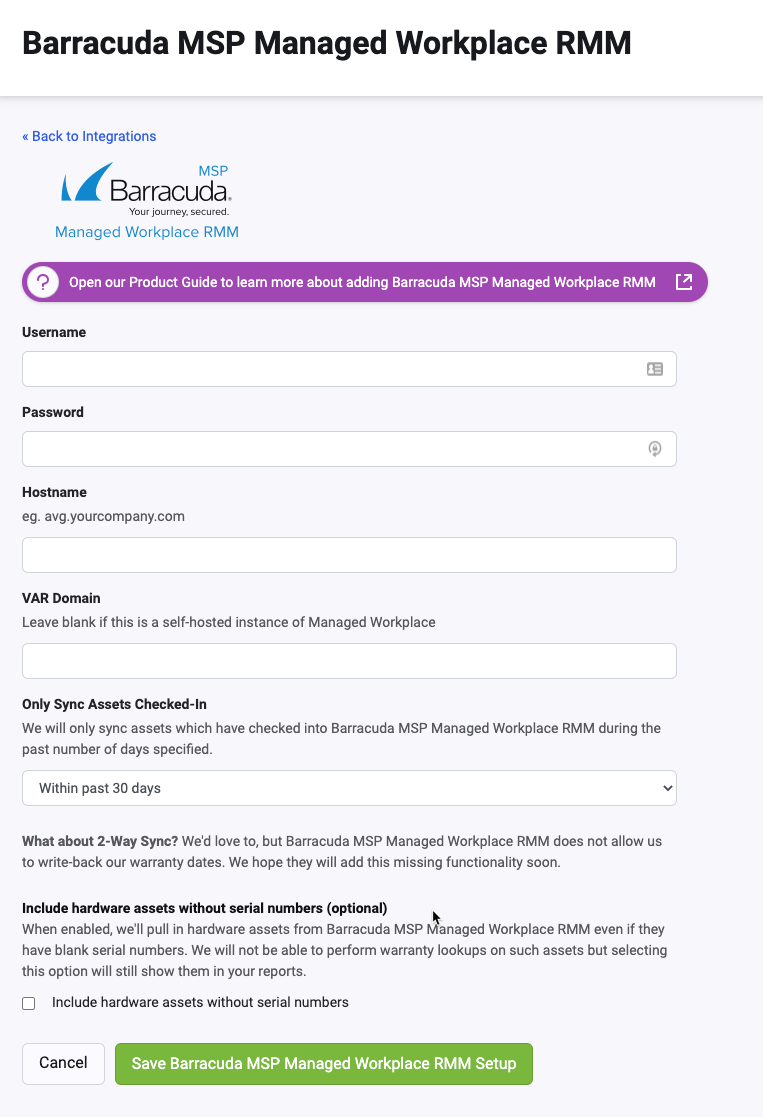 Barracuda MSP Managed Workplace RMM