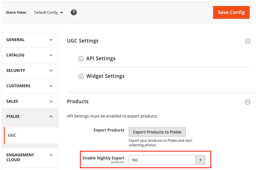 Enable Nightly Export Cron Job