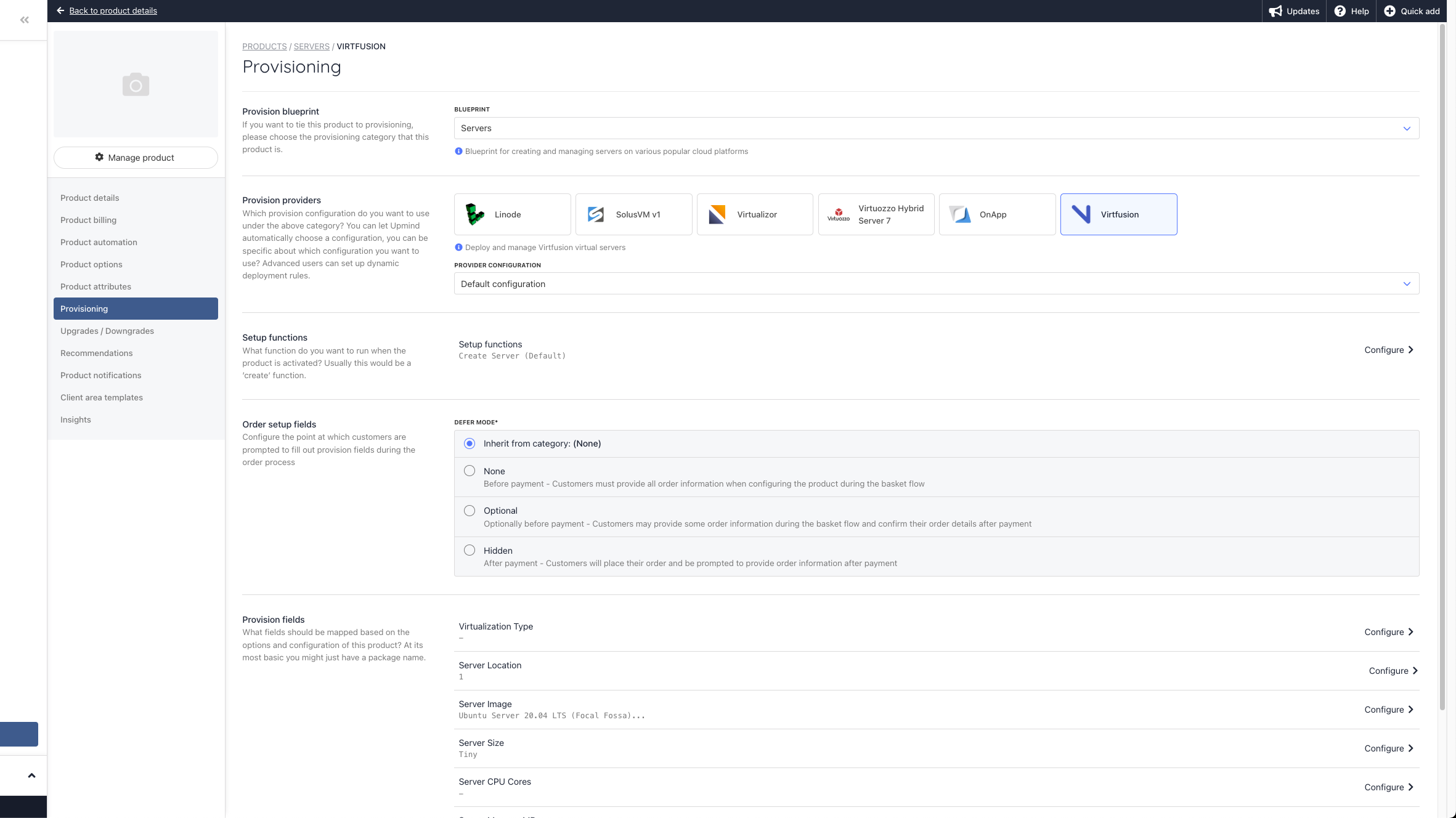 Dynamic Product Provision Fields (Using Product Attributes)