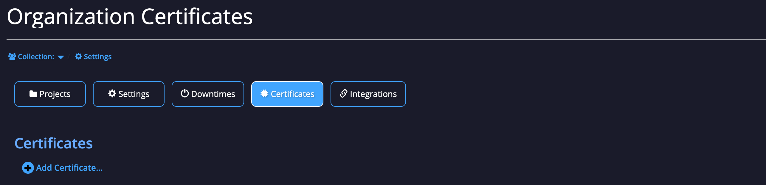 Organization Certificates