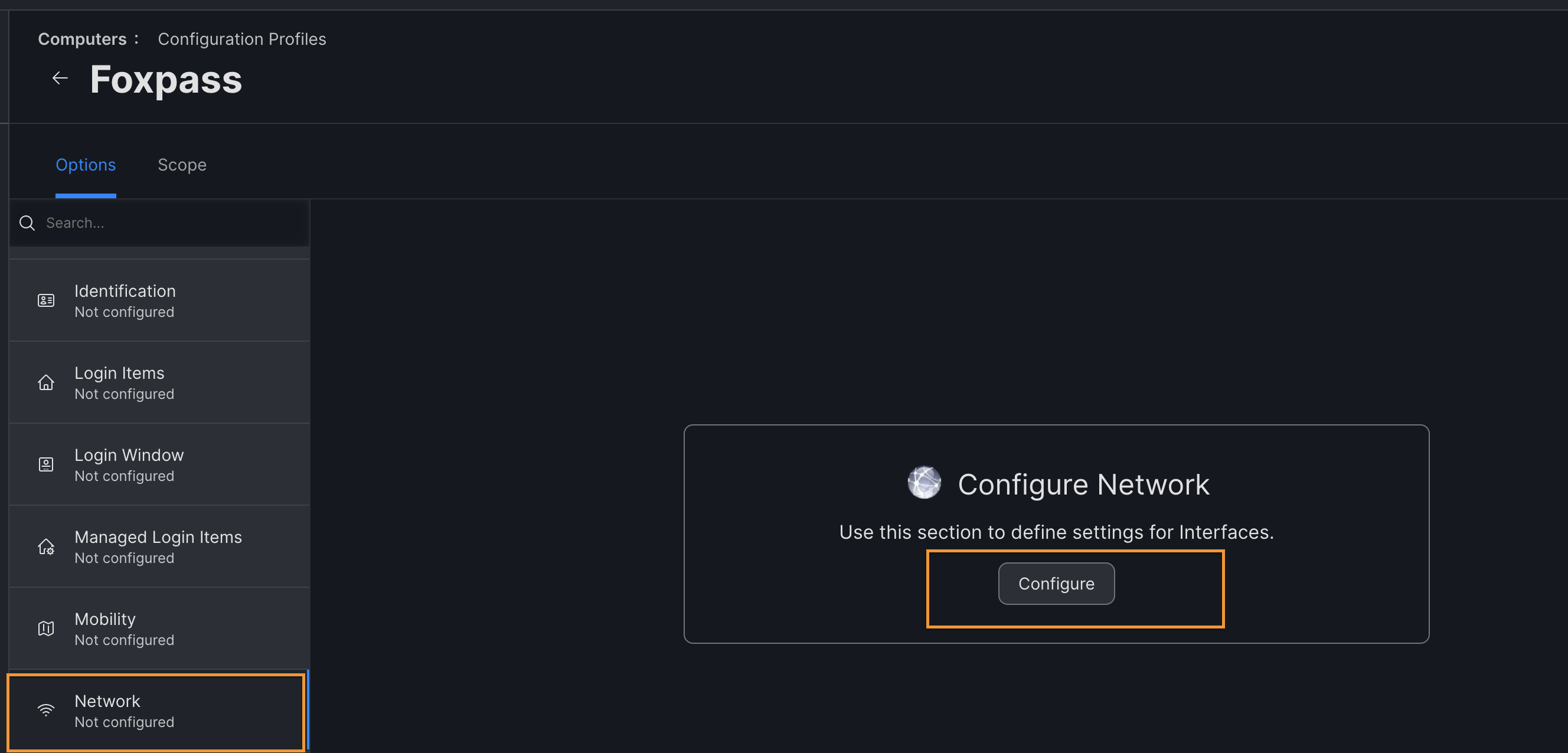 Configure Network