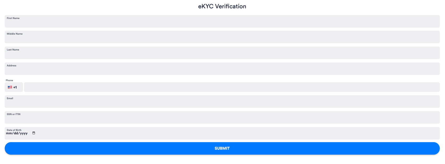 eKYB module configuration