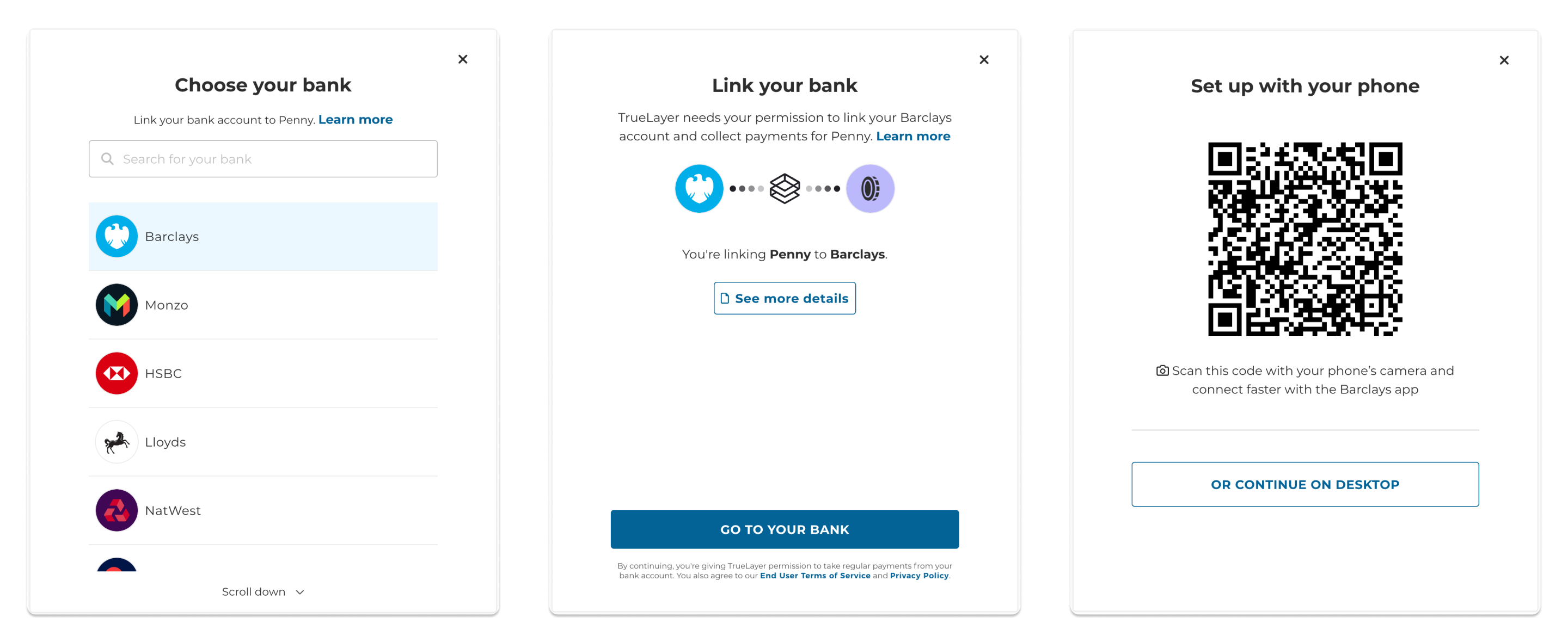 The flow for setting up a variable recurring payment mandate through the HPP.