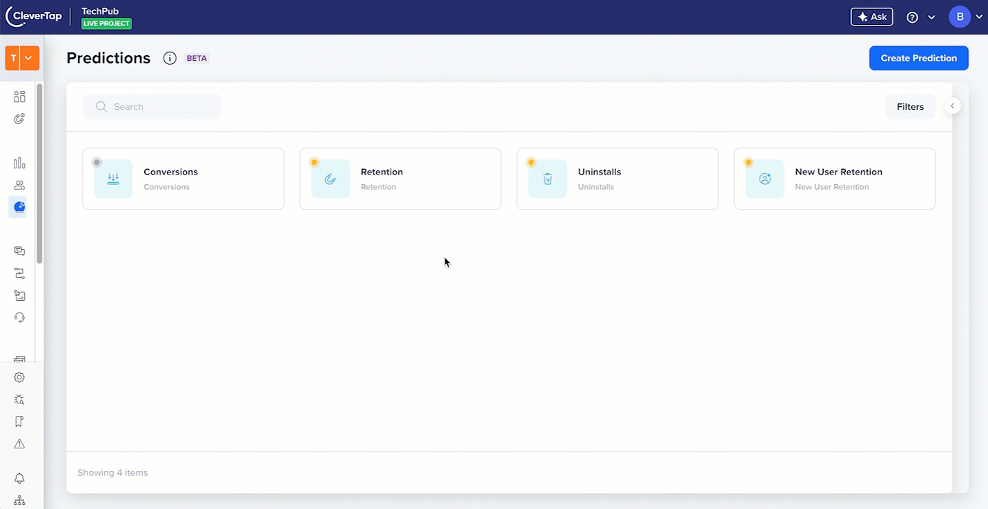 Activating the Uninstalls System Prediction