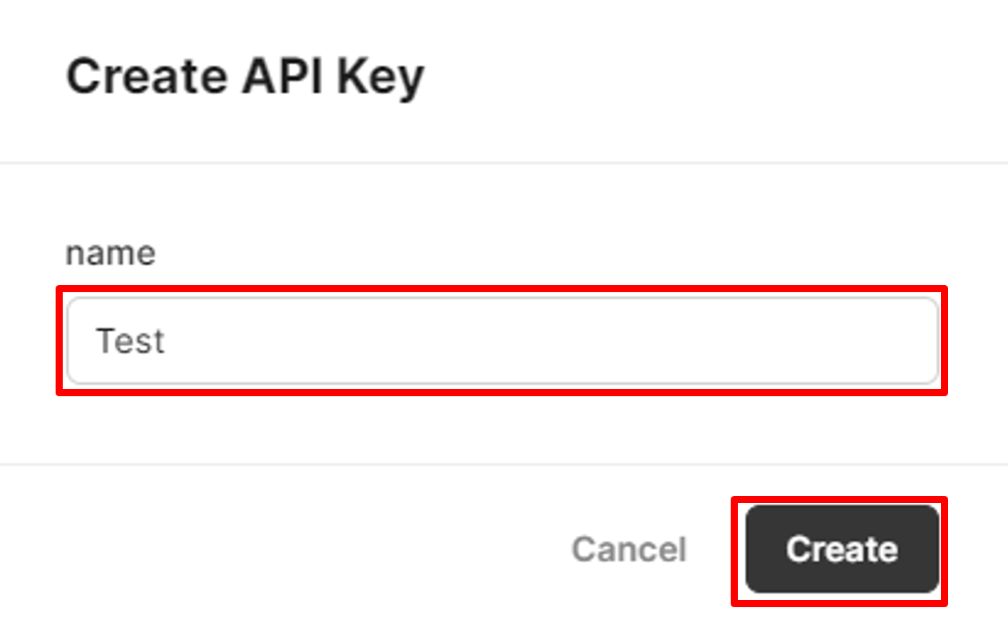 Create an API key