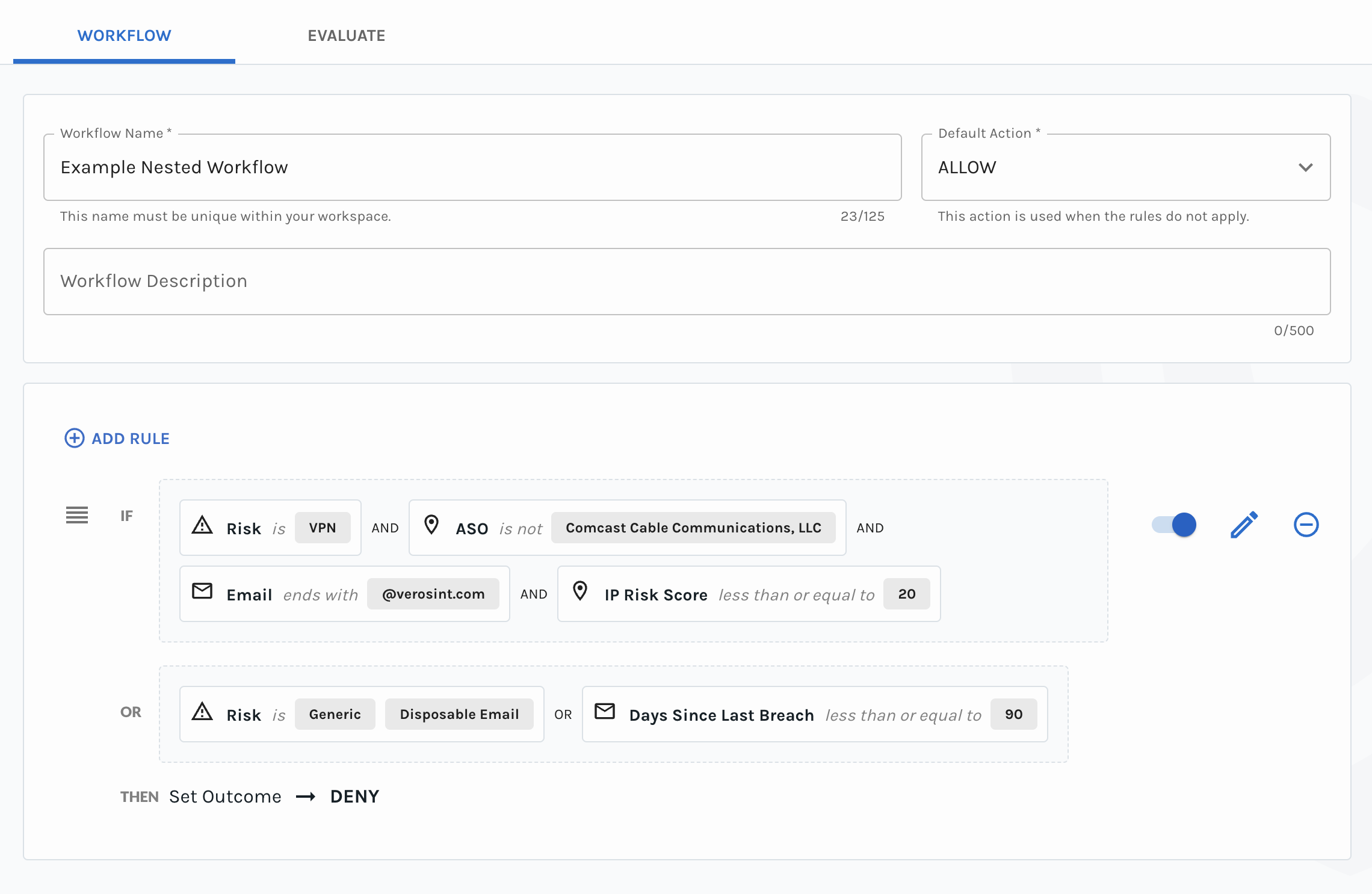 Create a workflow