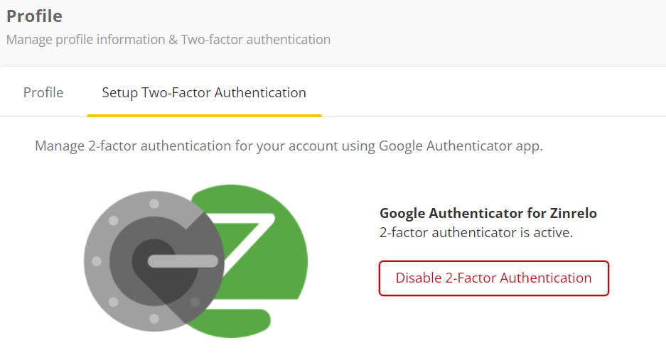 disable authenticator