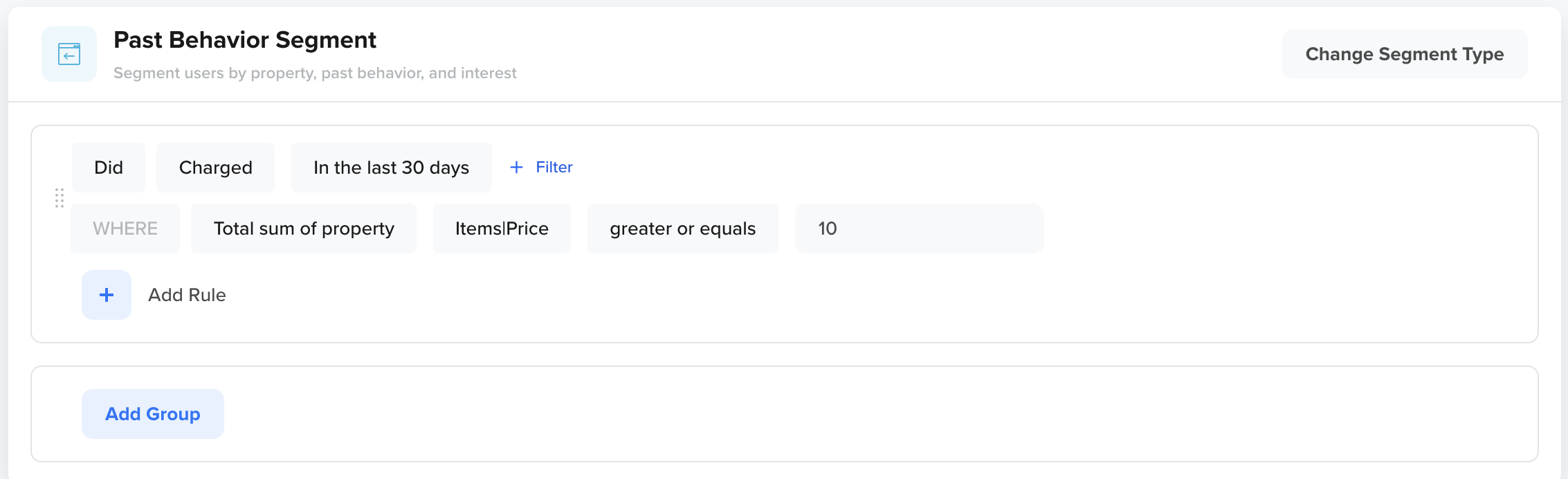 Filter by Total Sum of Property