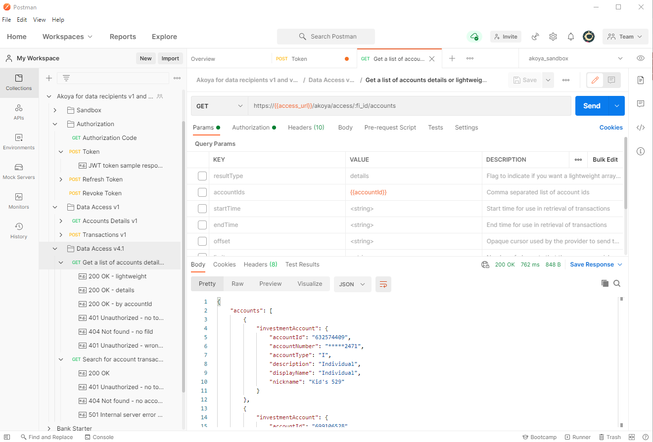 postmanLightweightResponse.png Example v4.1 lightweight accounts response