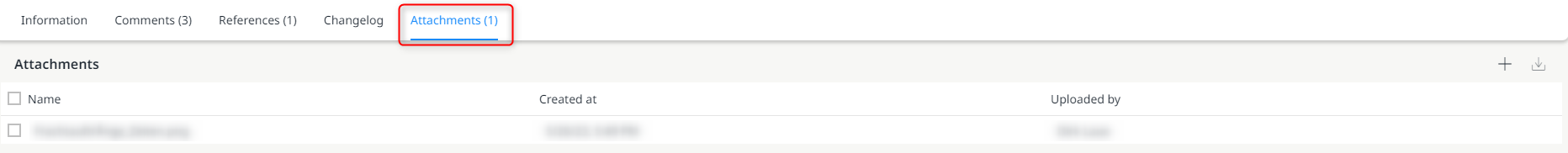 New "Attachments" tab in the Tickets app