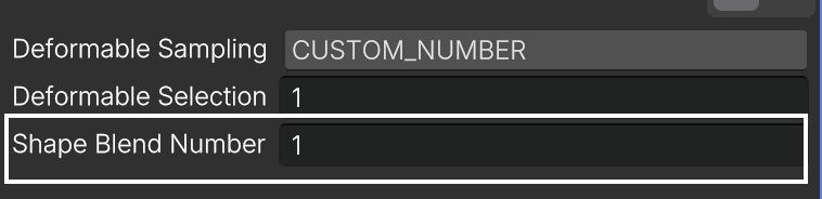 Shape Blend Type and Number