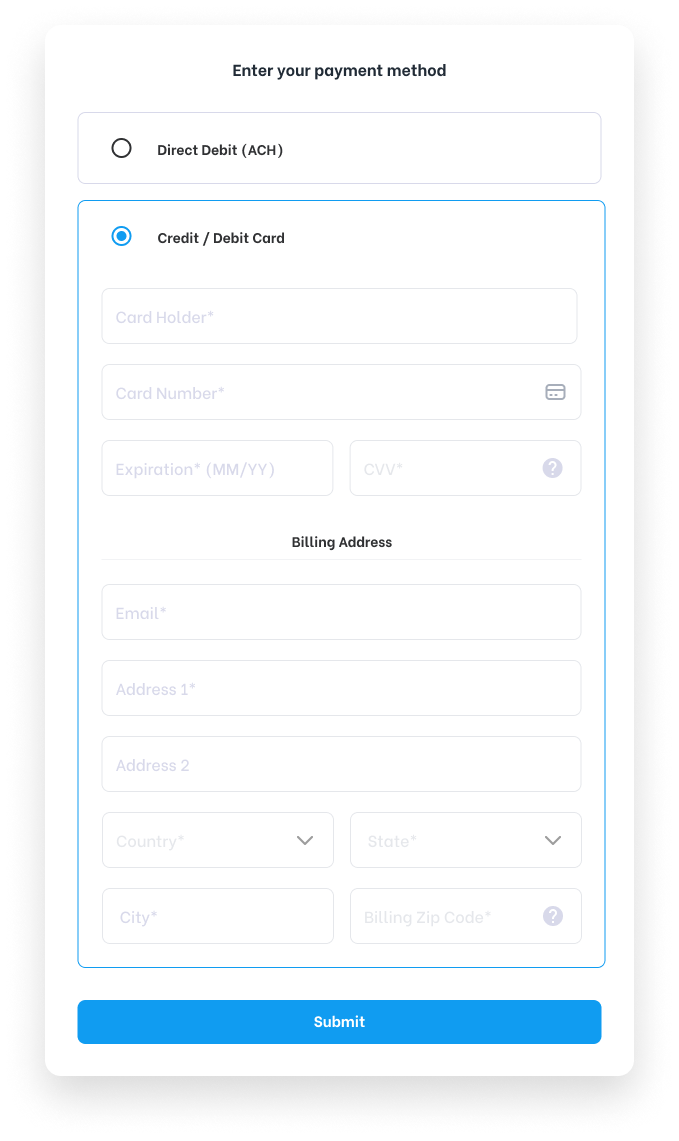 Auth Matic is called. In credit/debit card mode.