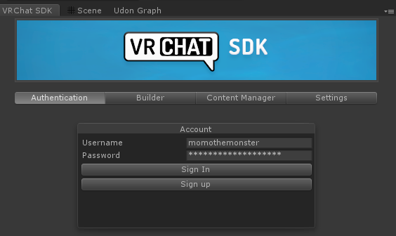 vrchat sdk tab missing