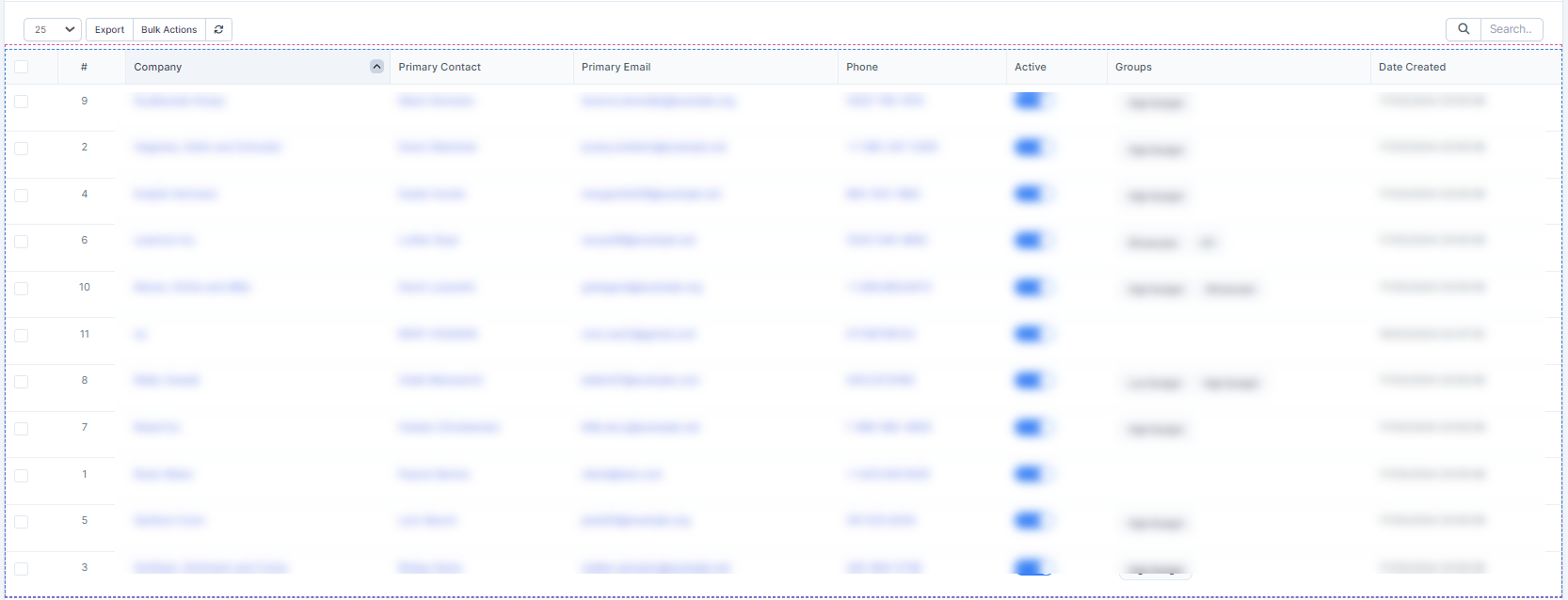 table borders detection