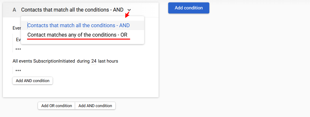 Any conditions