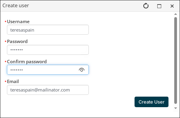 Creating a new username