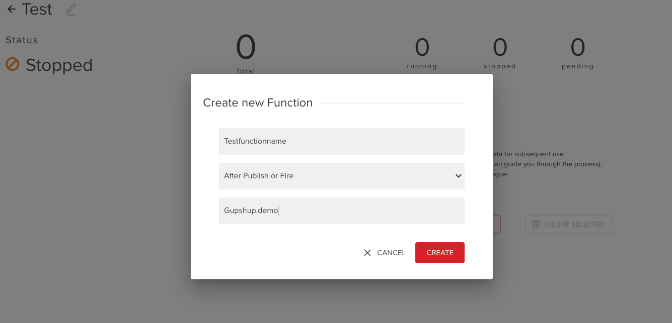 Create a new function