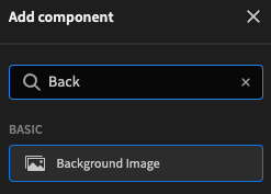 Adding the background image component