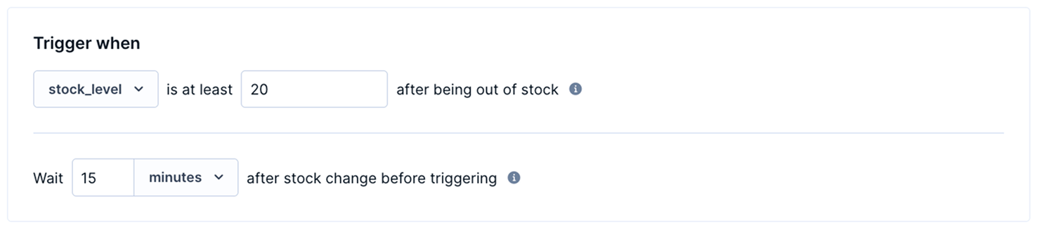 Configure the trigger.