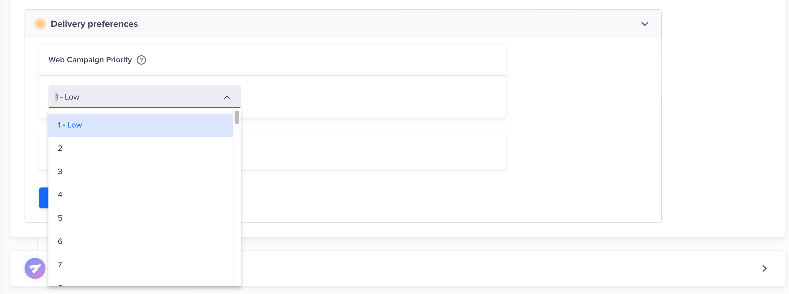 Web Campaign Priority