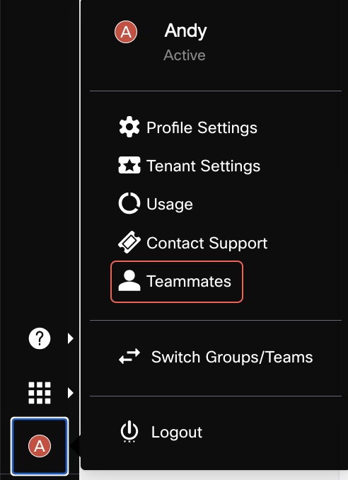 Settings Menu