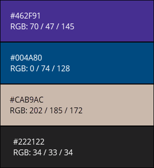 Viewing the Glacier bay color scheme