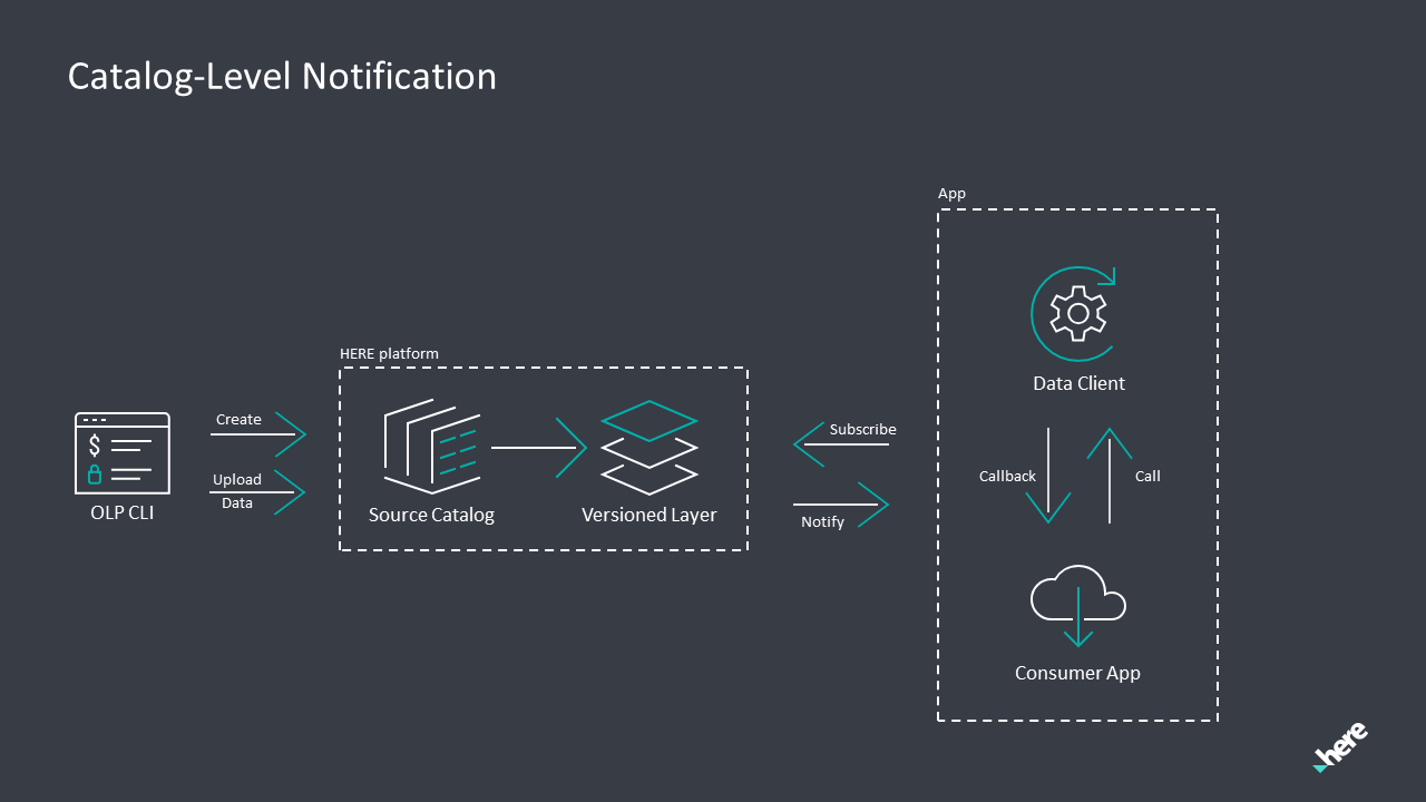 Catalog-level notification