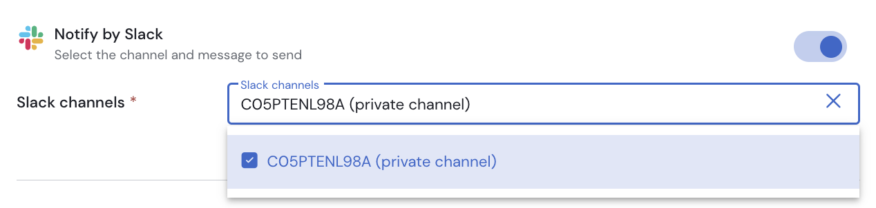 Use Configured Private Channel in Monitor