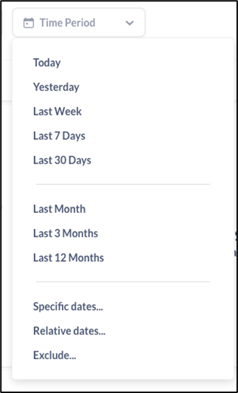 Figure 5.  Vantage Oversight Time Filter