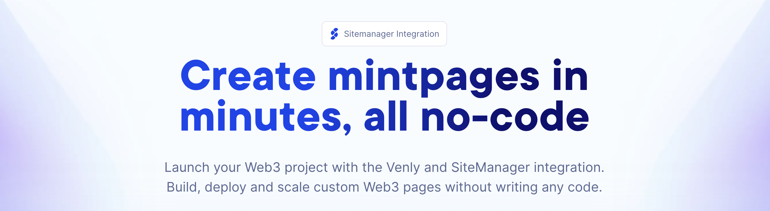 Venly Integration on SiteManager