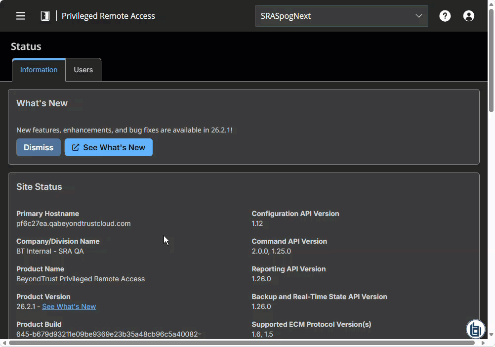 Animated image showing how to set Connection Options.