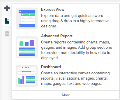 Creating a new report