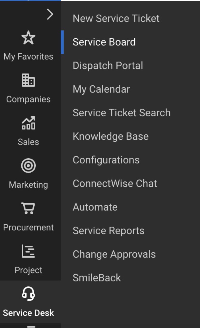 Service Board - company name