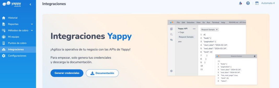Configuración de la Integración Yappy