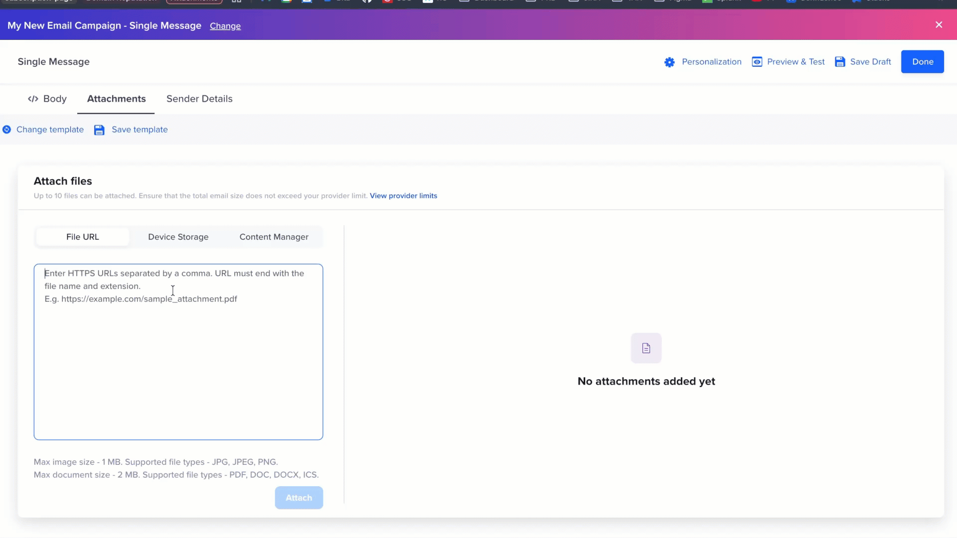 Attach Files via Files URL