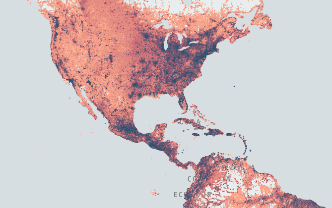 Continent-scale Hex Tile dataset data can contain hundreds of millions of rows of data.