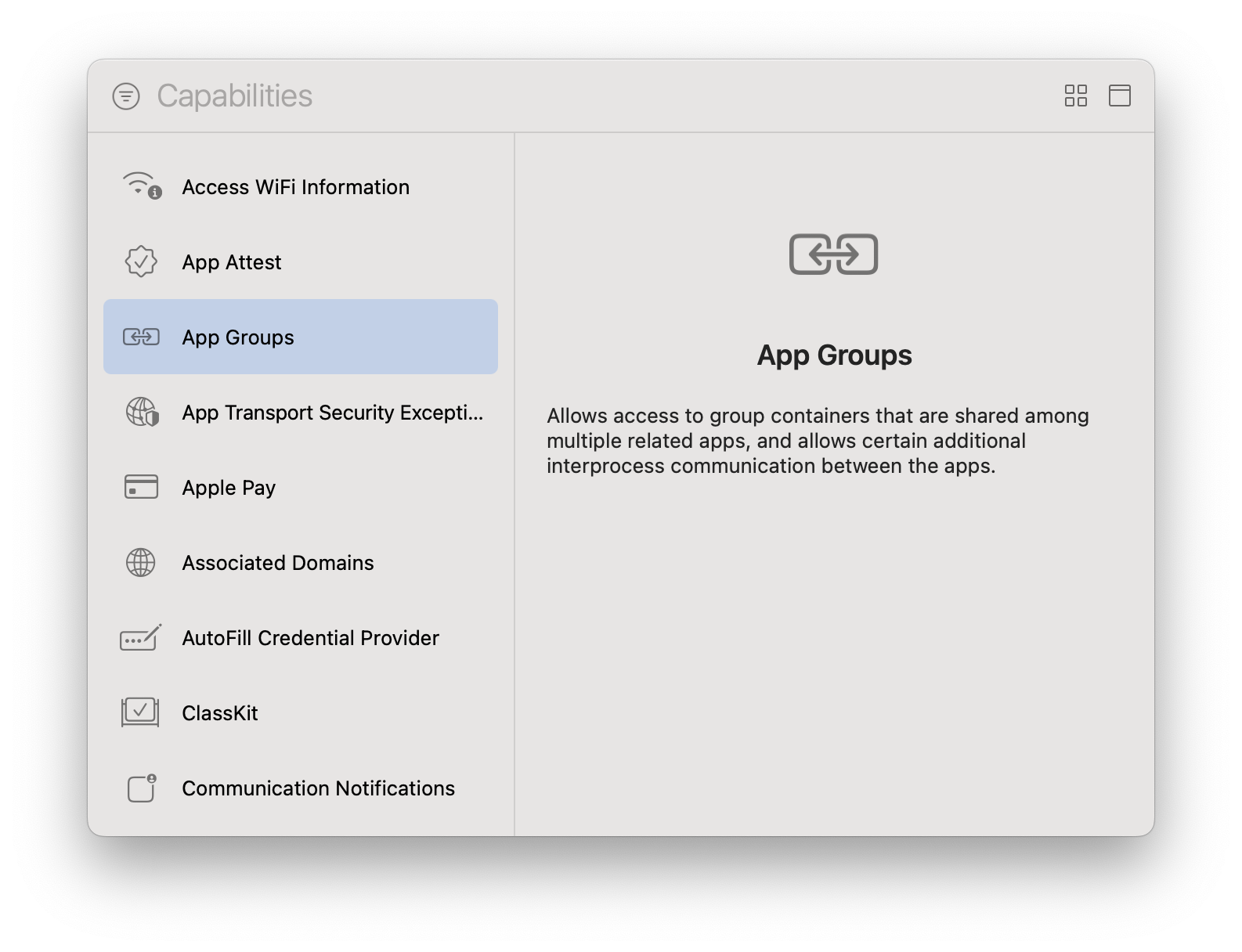 App Groups