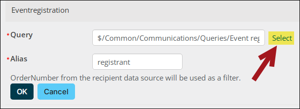 Select the query you just created.