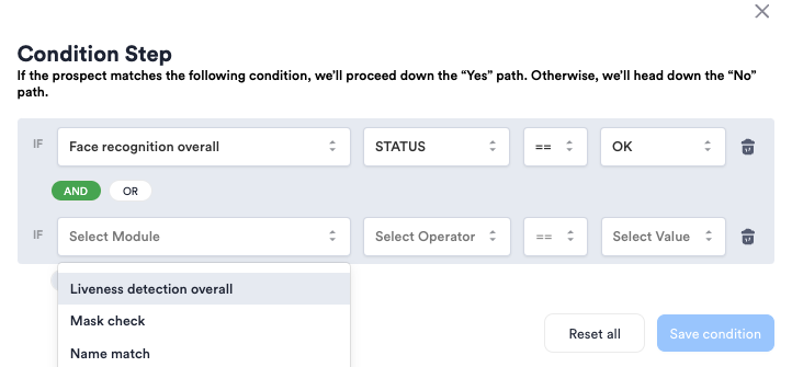 Use logical operators to create custom conditions