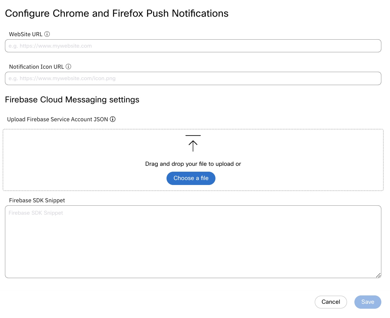Configure Chrome and Firefox Push Notifications