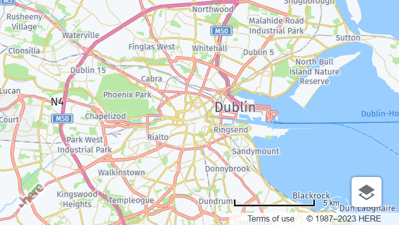 UI control removed from the map view