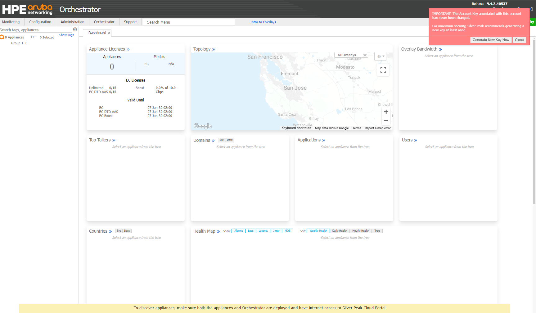 First login to new Orchestrator