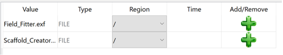 Figure 11. **Model Sources** editor showing model sources in an unloaded state