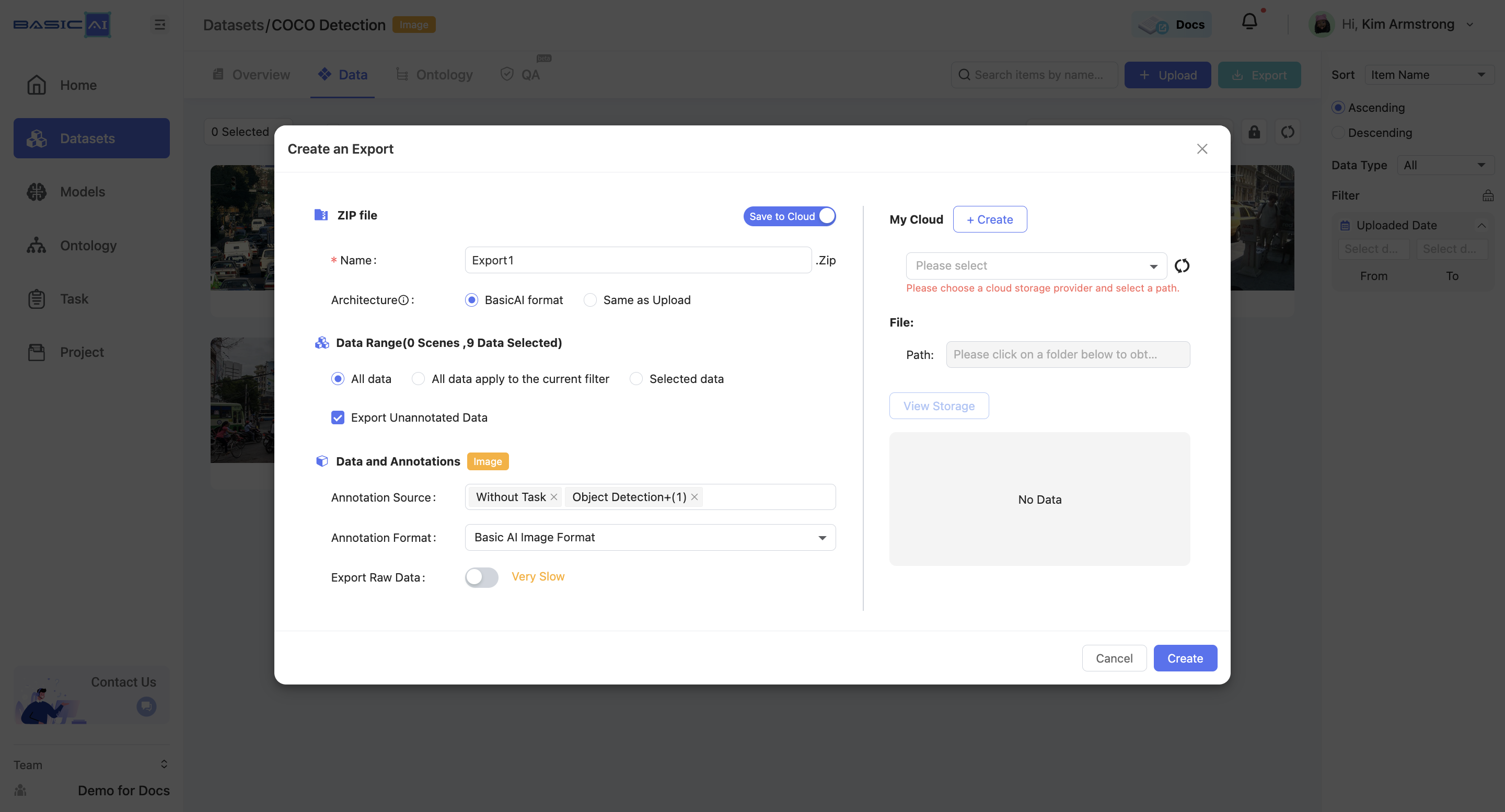 annotate data, data annotation platform, data labeling, dataset, export data