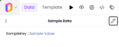 The Sample Data pane from the Data tab. The data is in Tree view.