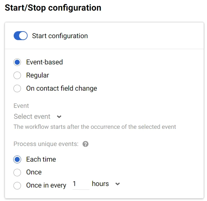 Event-based Workflow