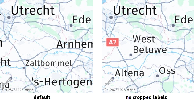 Label cropping in HERE Map Image API