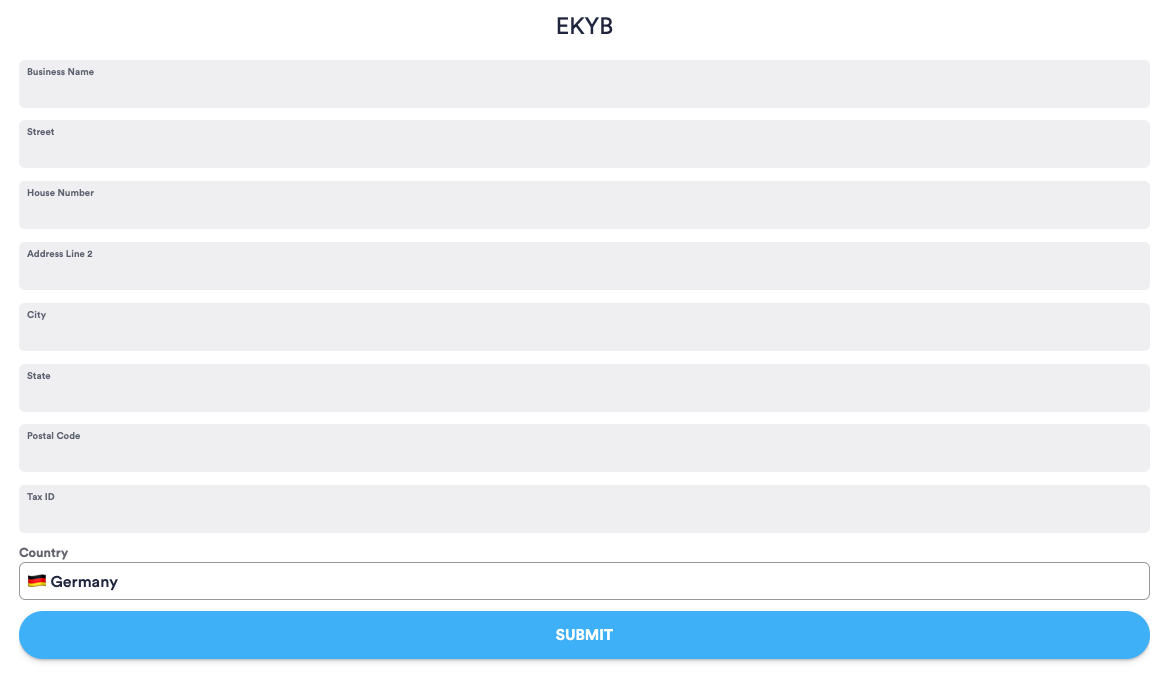 eKYB module configuration